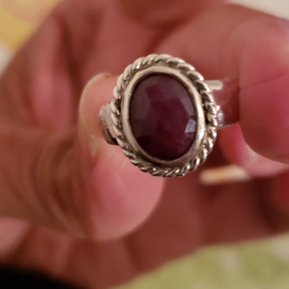 Ruby Ss 925 Ring - image 1